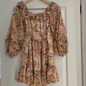 Petal and pup dress with waist tie